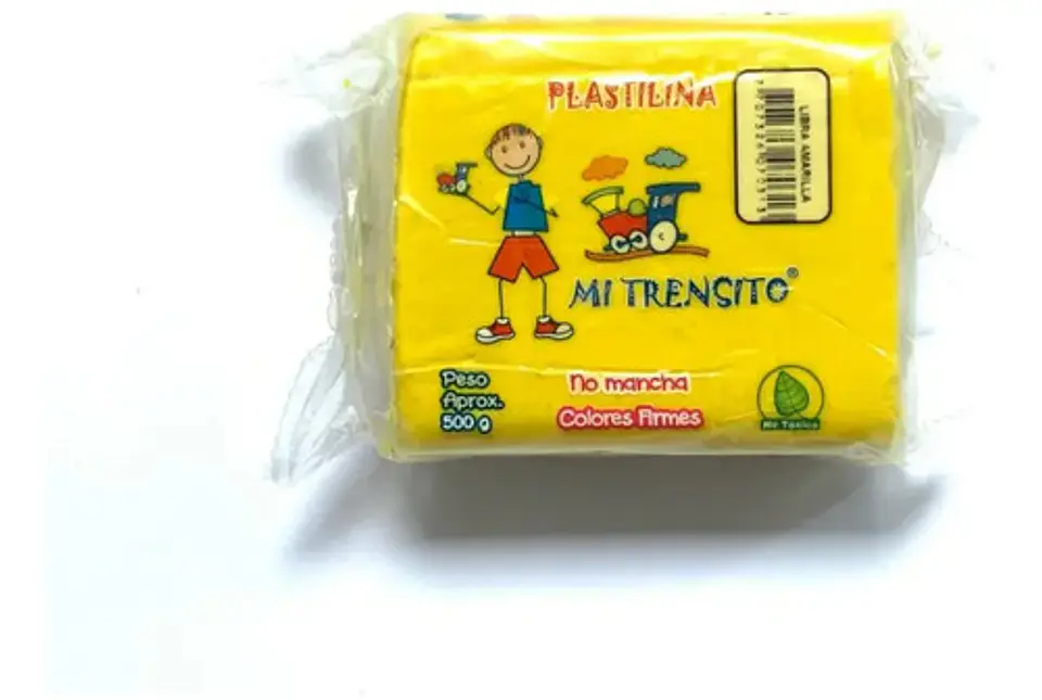 Plastilina Libra 500g Und Cafe, Blanco, Azul, Amarillo 18