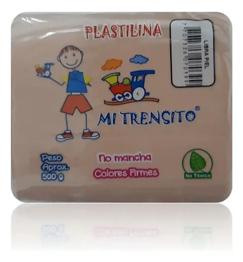 Plastilina Libra 500g Und Cafe, Blanco, Azul, Amarillo 30