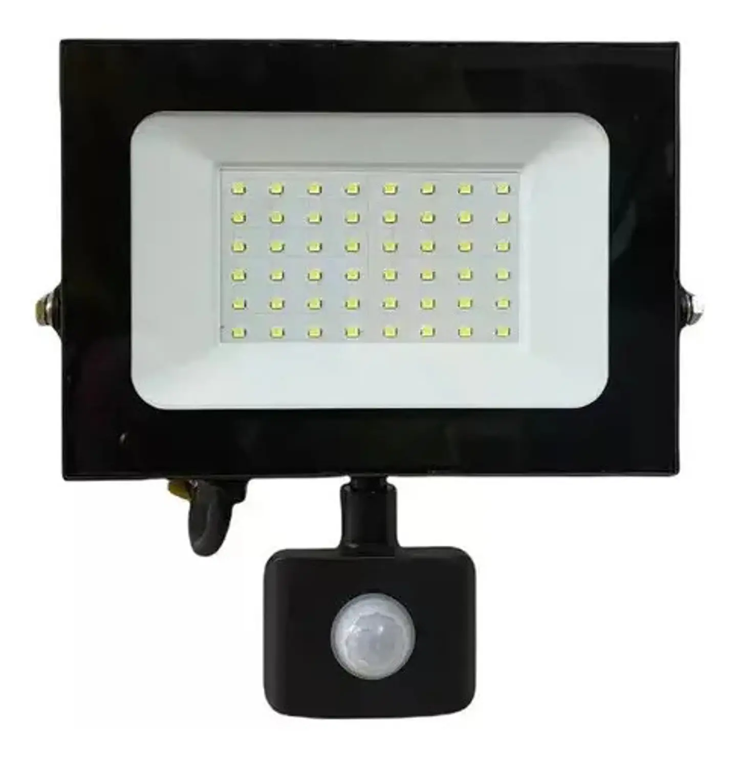 Reflector Led Daliz 50w Blanco Frío Negro Con Pie Resistente Lluvia 110v 2