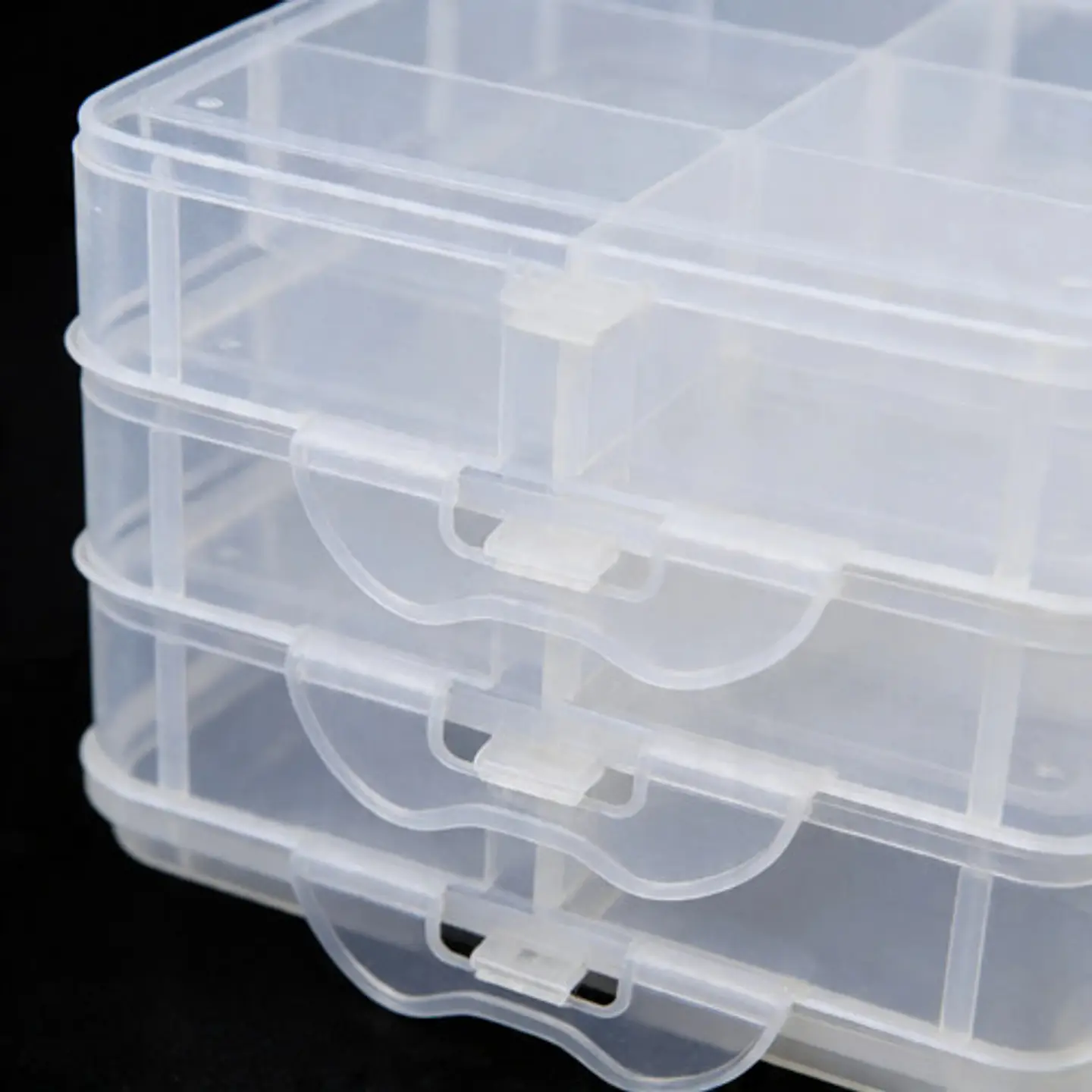 Caja Almacenar Con Asa Divisiones Moviles 3pcs 3