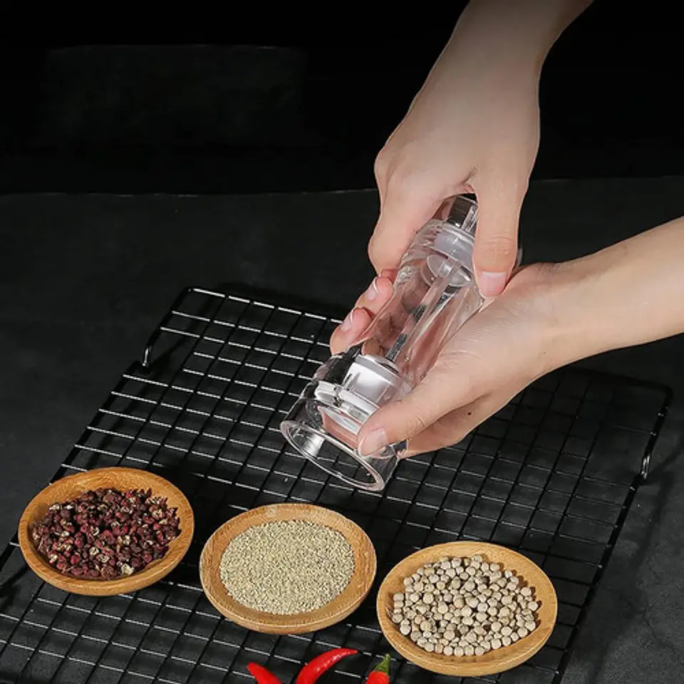 Molinillo Manual Sal Pimienta Cocina Transparente 2