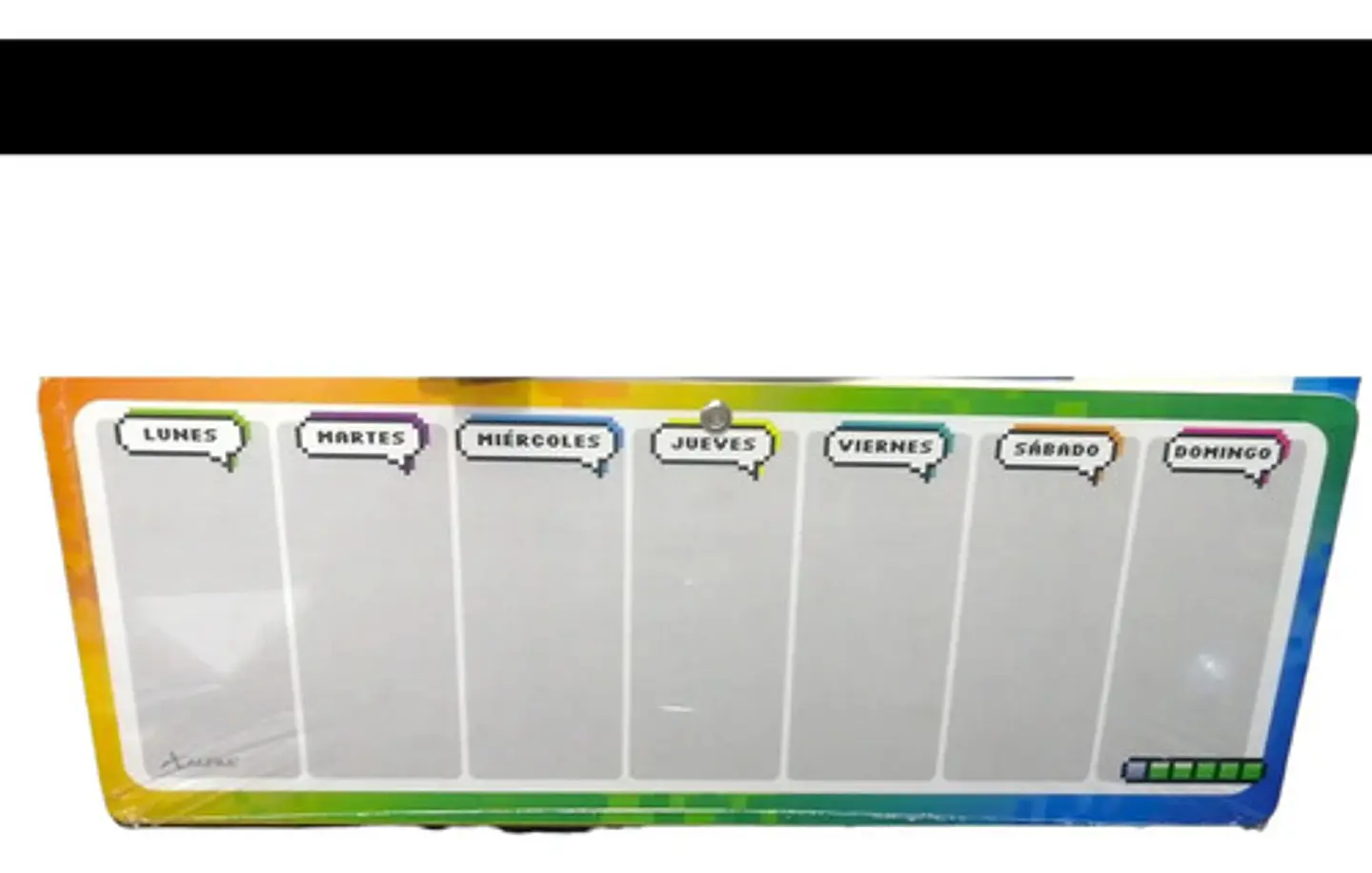 Tablero Y Horario Agenda Borrable Pixel Marcador Y Borrador  3