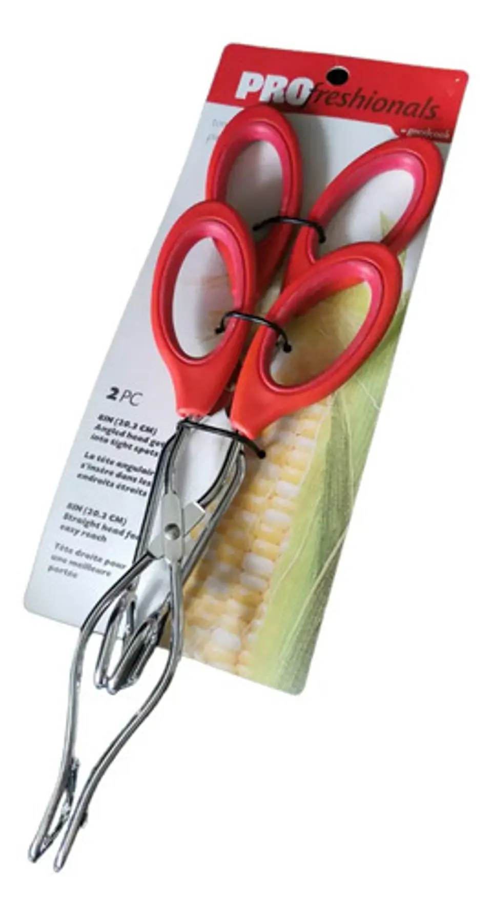 Pinzas De Cocina Para Asados Acero Pinzas De Tijera 2pcs Color Rojo 3