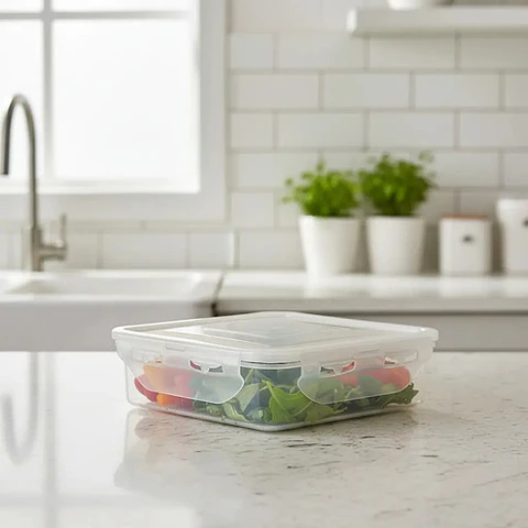 Refractaria Porta Comida Set Tapacierre Presión Plastico 