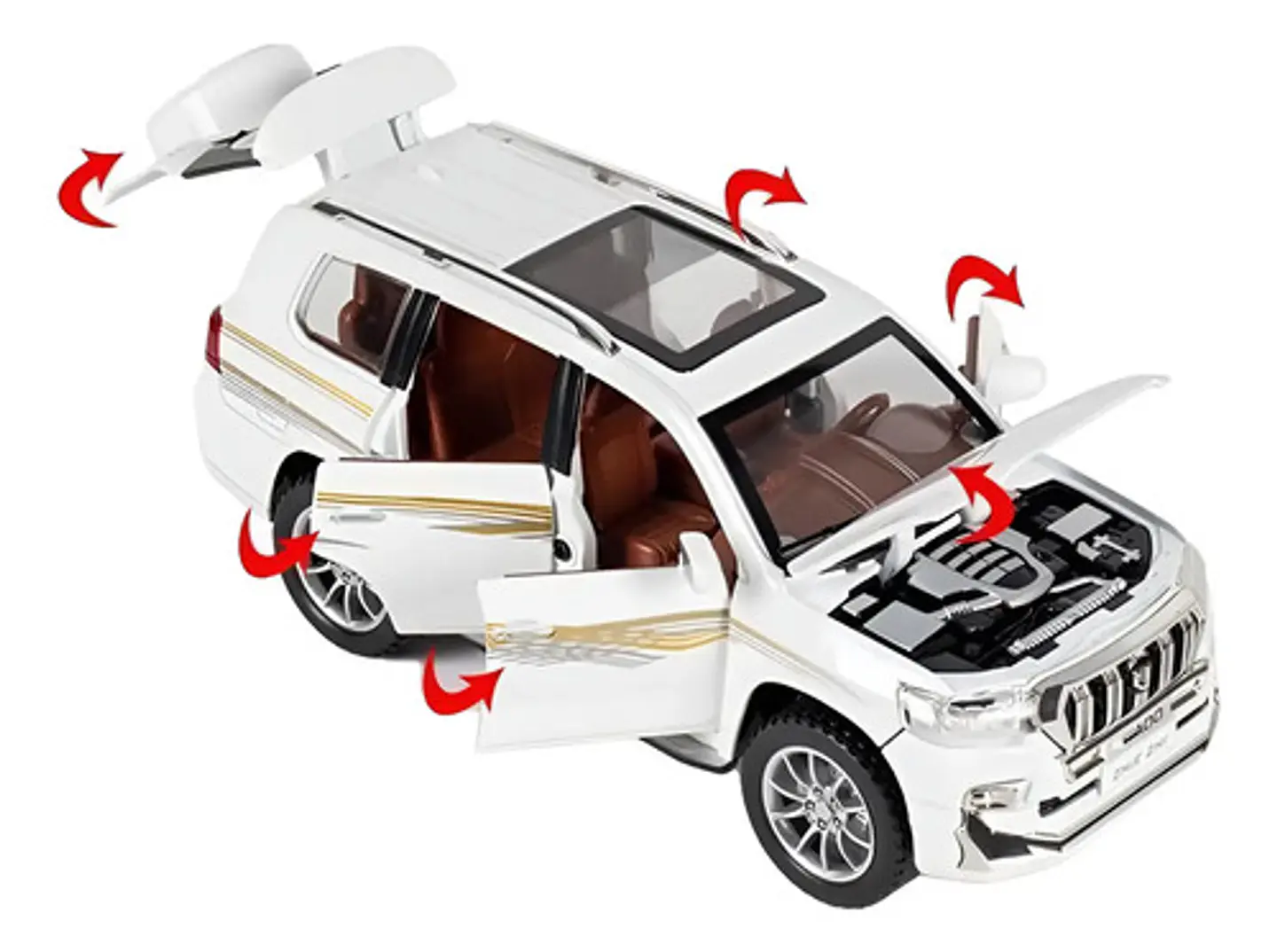 Camioneta Toyota Prado A Escala 1:24 Txc Coleccionable 2