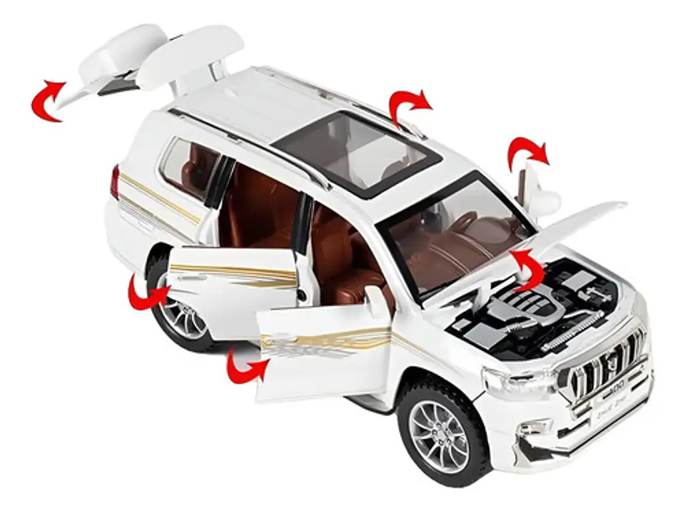 Camioneta Toyota Prado A Escala 1:24 Txc Coleccionable 2
