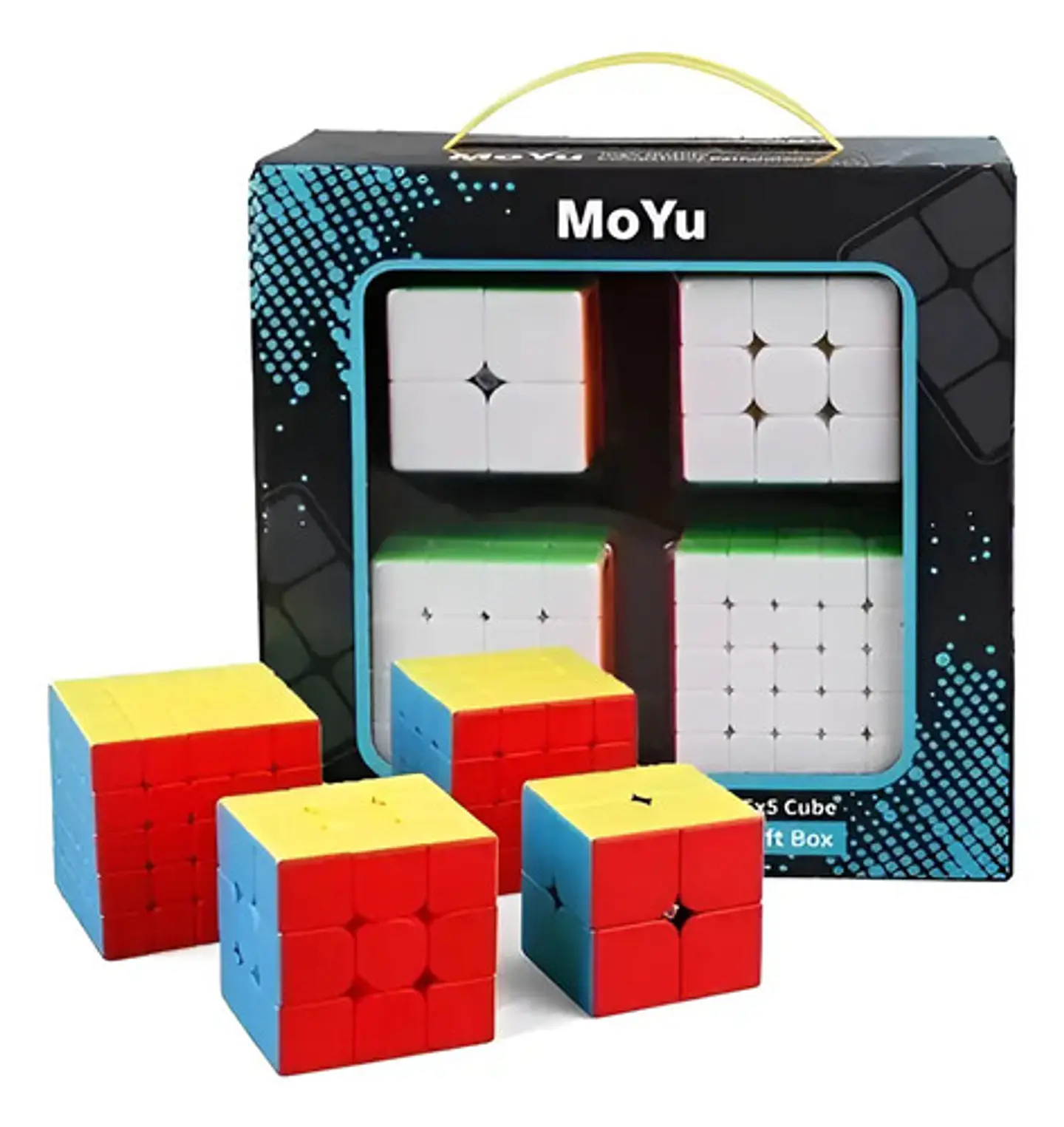 Set Cubos Rubik Moyu Wca Puzzle 4cube Gift Box Blanco Mf9317 2