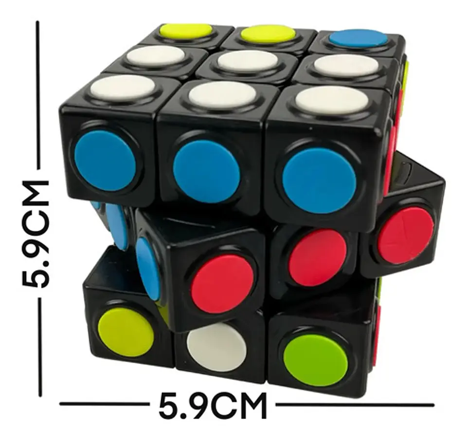 Cubo Rubik Magico 3x3 Puntos Ingenio Rompecabezas 6