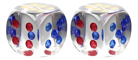 Dados X2und  Juego Mesa Colores Transparente 823-3