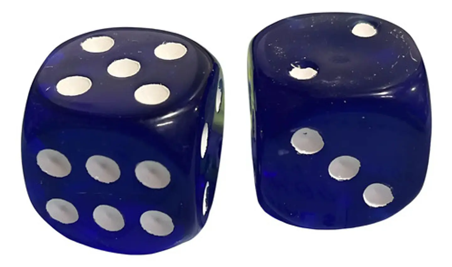 Dados X2und  Juego Mesa Colores Transparente 823-3 4