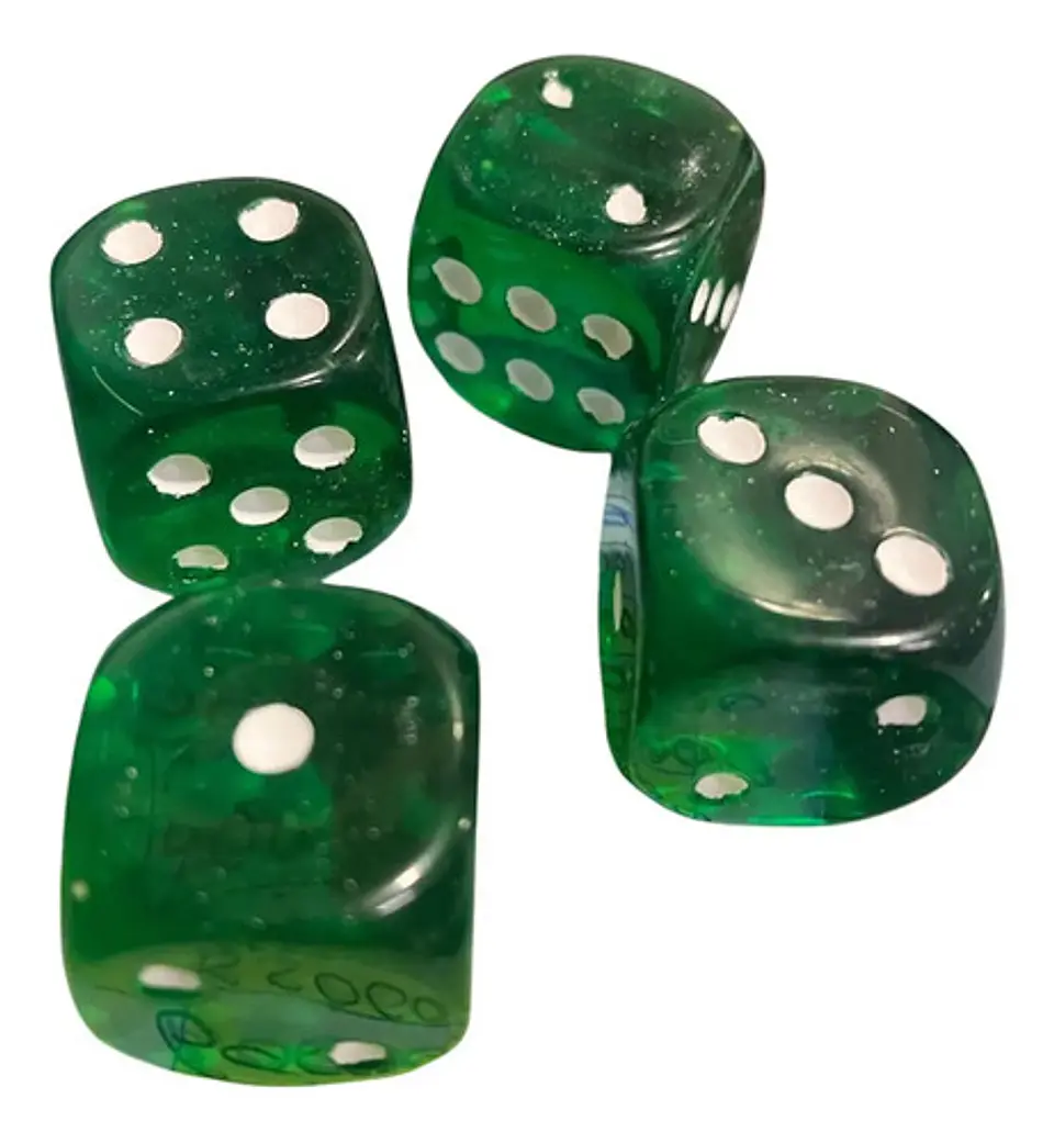 Dados X2und  Juego Mesa Colores Transparente 823-3 12