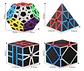Set Cubos Rubik Moyu Wca Puzzle 4-cube Gift Box Carbono  - Miniatura 2