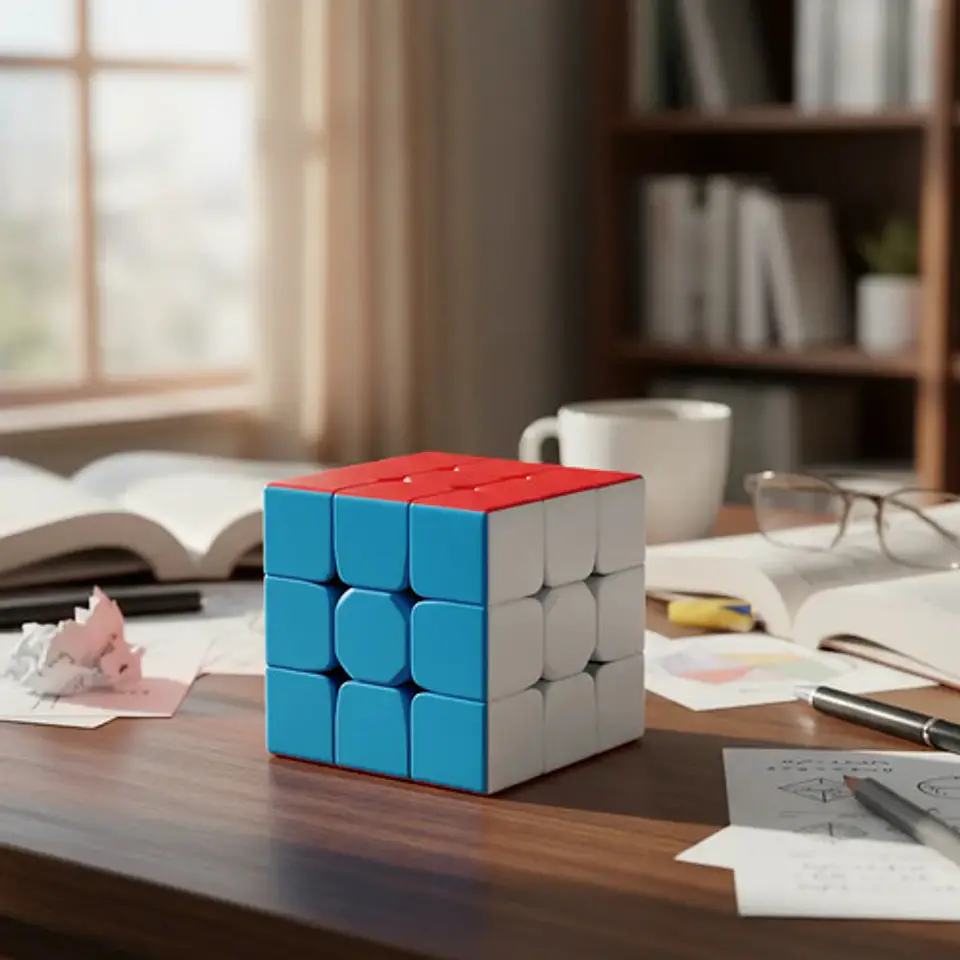 Cubo Rubik 3x3x3 Stickerless 9cm Magic Cube Didáctico Infantil Stickerless 900 2