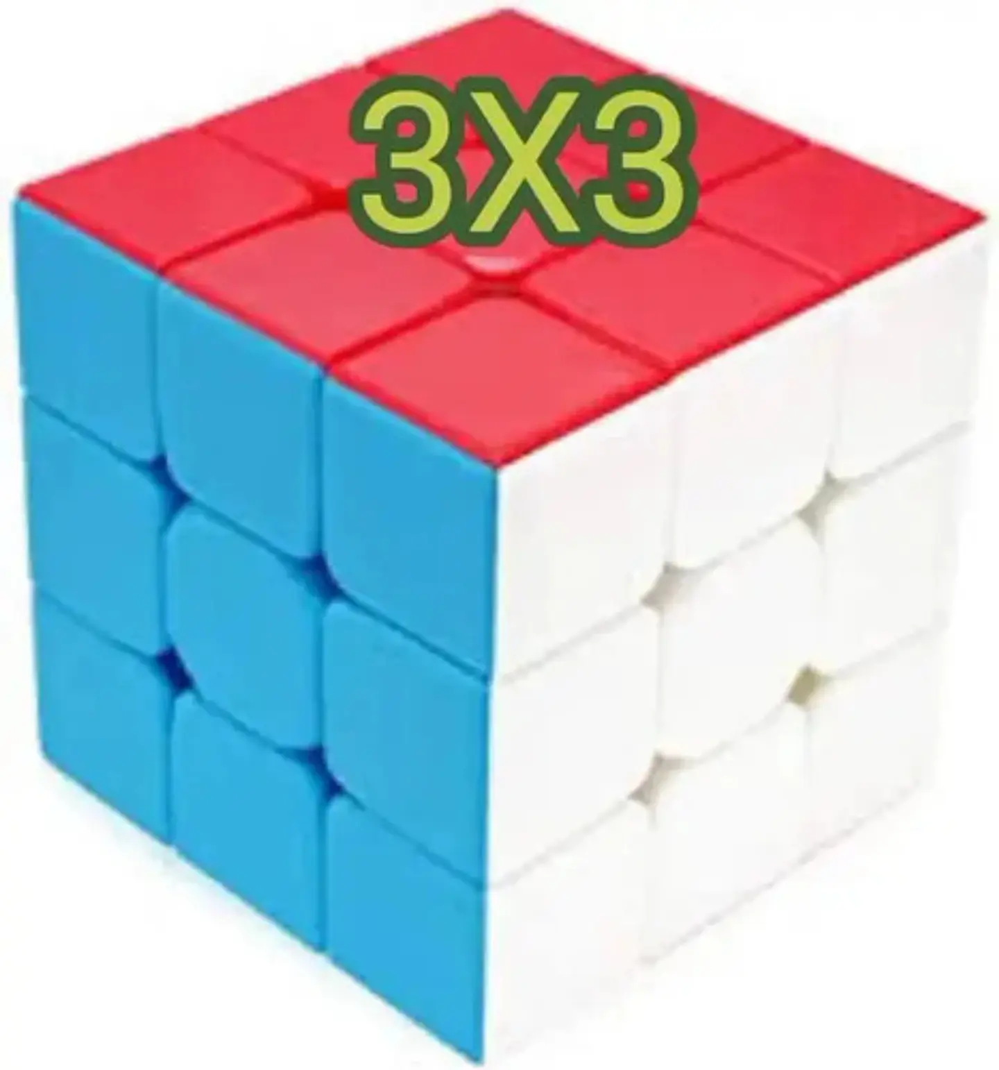 Cubo Rubik 3x3x3 Stickerless 9cm Magic Cube Didáctico Infantil Stickerless 900 3