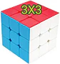 Cubo Rubik 3x3x3 Stickerless 9cm Magic Cube Didáctico Infantil Stickerless 900 - Miniatura 3