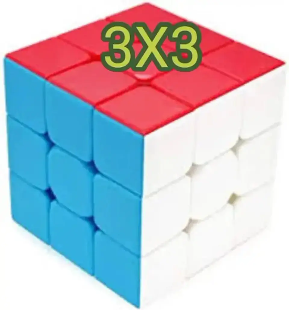 Cubo Rubik 3x3x3 Stickerless 9cm Magic Cube Didáctico Infantil Stickerless 900 3