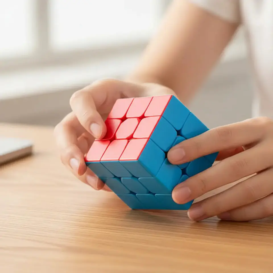 Cubo Rubik 3x3x3 Stickerless 9cm Magic Cube Didáctico Infantil Stickerless 900 4
