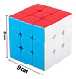 Cubo Rubik 3x3x3 Stickerless 9cm Magic Cube Didáctico Infantil Stickerless 900 - Miniatura 5