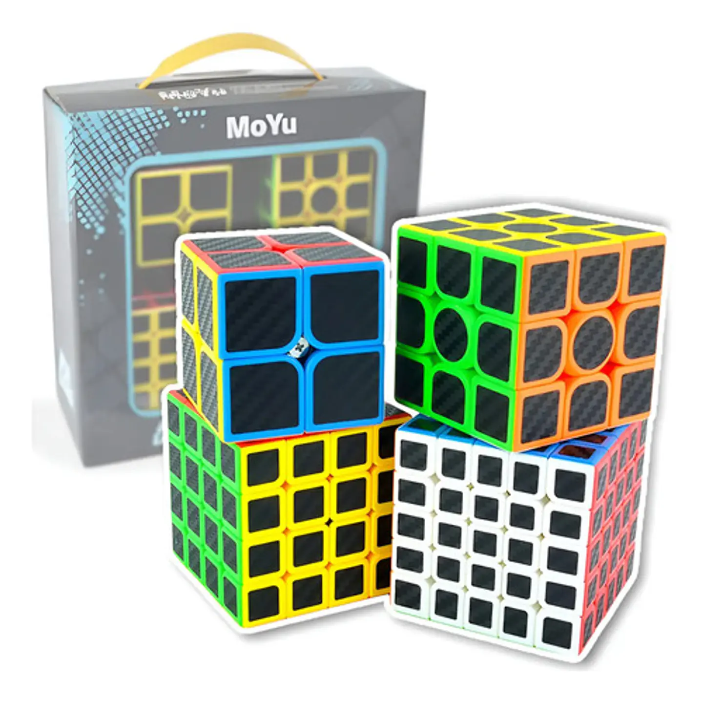 Set Cubos Rubik Moyu Wca Puzzle 4-cube Gift Box Mf9317t Carb 1
