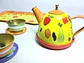 Juego Set De Té Loza Metálico 15 Piezas Juguete Cocina - Miniatura 2