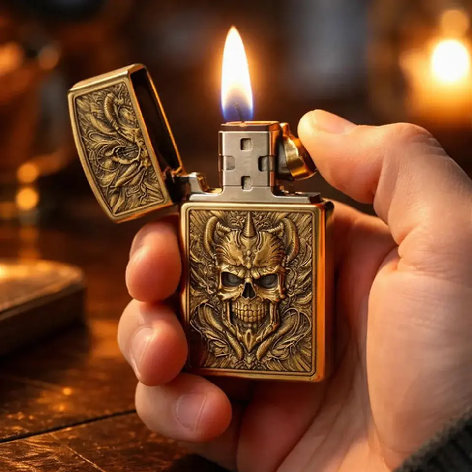 Encendedores Metálicos Recargables 38