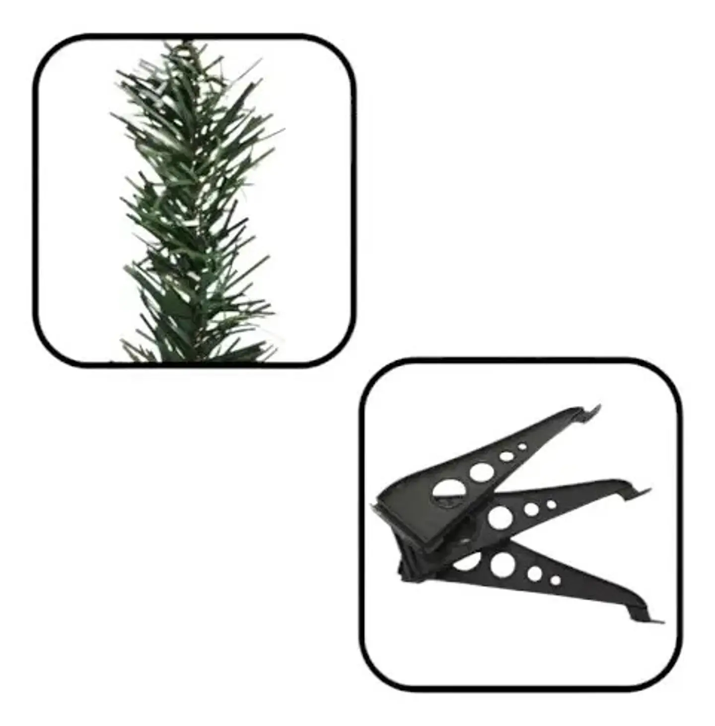 Árbol De Navidad Artificial 1.50m Verde Pino Macrooutlet 200 Ramas Verde 230093 3