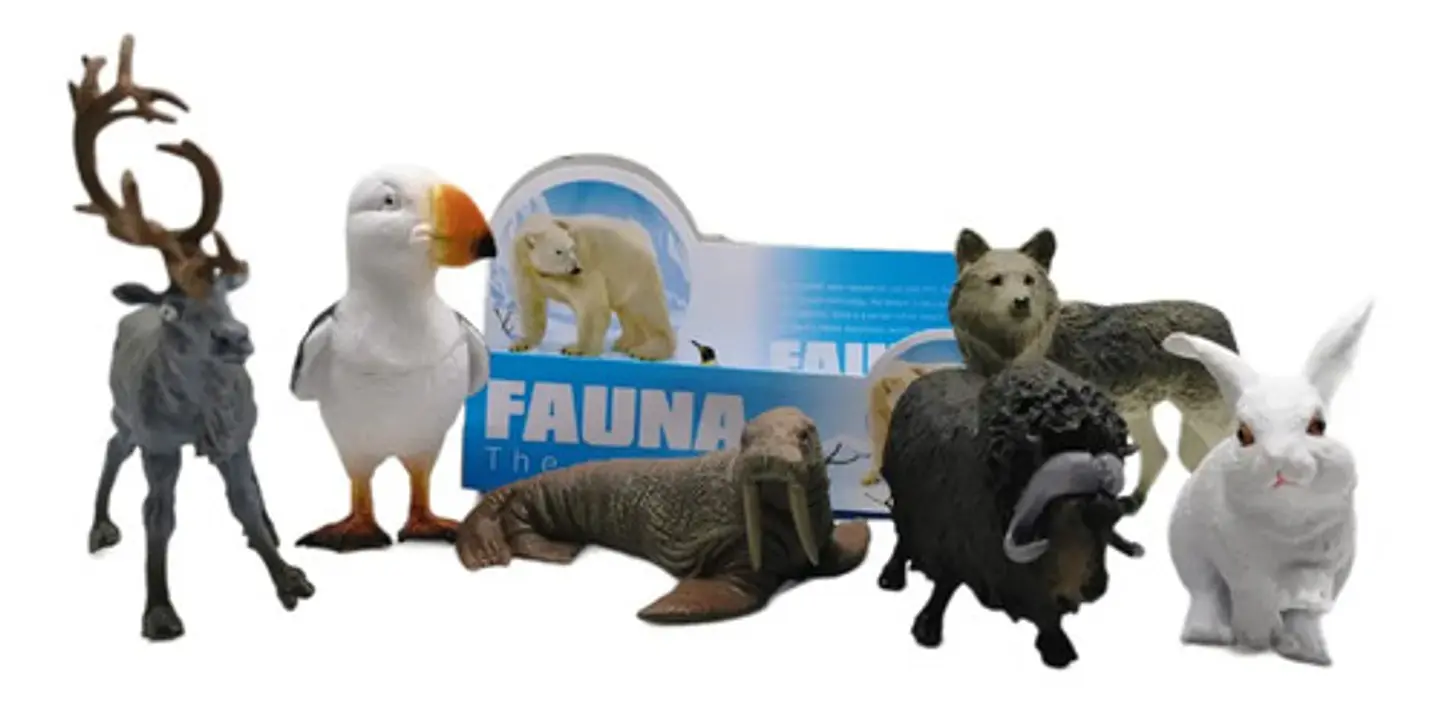 Animales X6 Macizos Fauna Bolsa Foca Conejo Pesebre 1
