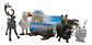 Animales X6 Macizos Fauna Bolsa Foca Conejo Pesebre - Miniatura 1