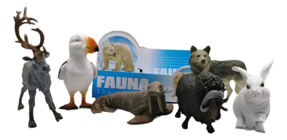 Animales X6 Macizos Fauna Bolsa Foca Conejo Pesebre 1