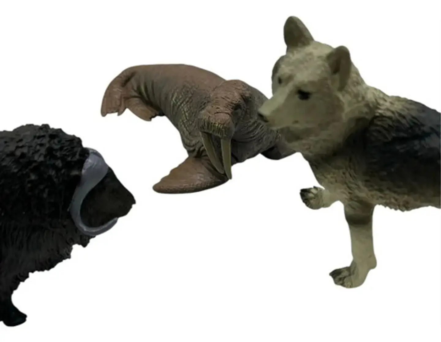 Animales X6 Macizos Fauna Bolsa Foca Conejo Pesebre 2