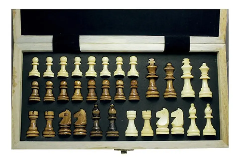 Tablero Ajedrez Plegable Santolee 39cm Juego De Mesa 28614 4