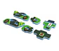 Tapete Didáctico Sunta Armable Pista Carro 9 Piezas Foamy - Miniatura 7