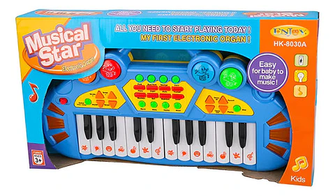 Organo Musical Star Electronico Niños Luces Y Sonido