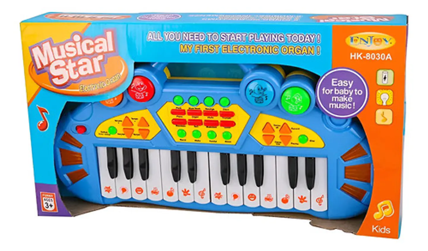 Organo Musical Star Electronico Niños Luces Y Sonido 1