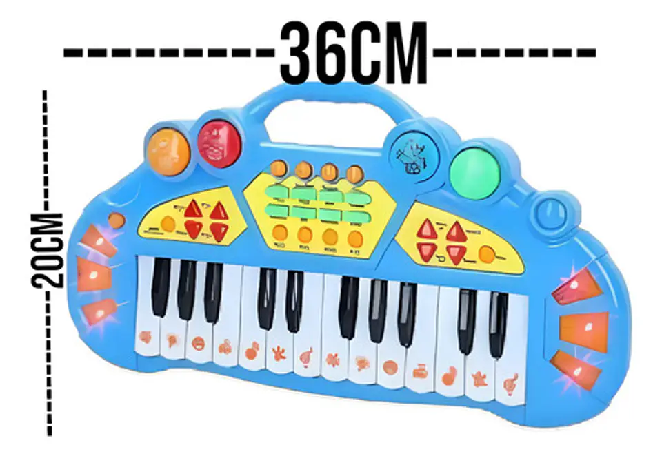 Organo Musical Star Electronico Niños Luces Y Sonido 3