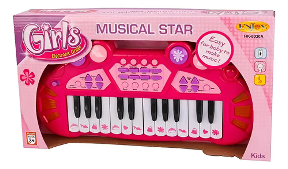 Organo Musical Star Electronico Niños Luces Y Sonido 5