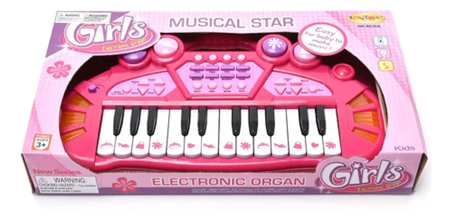 Organo Musical Star Electronico Niños Luces Y Sonido 6