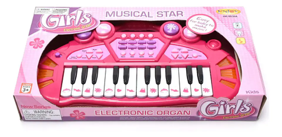 Organo Musical Star Electronico Niños Luces Y Sonido 6