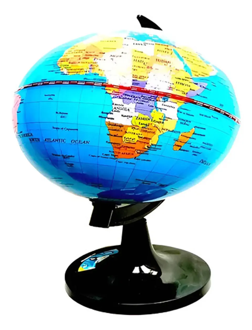 Globo Terráqueo Para Escritorio Oficina Globe Mapa Azul Claro Negro 3