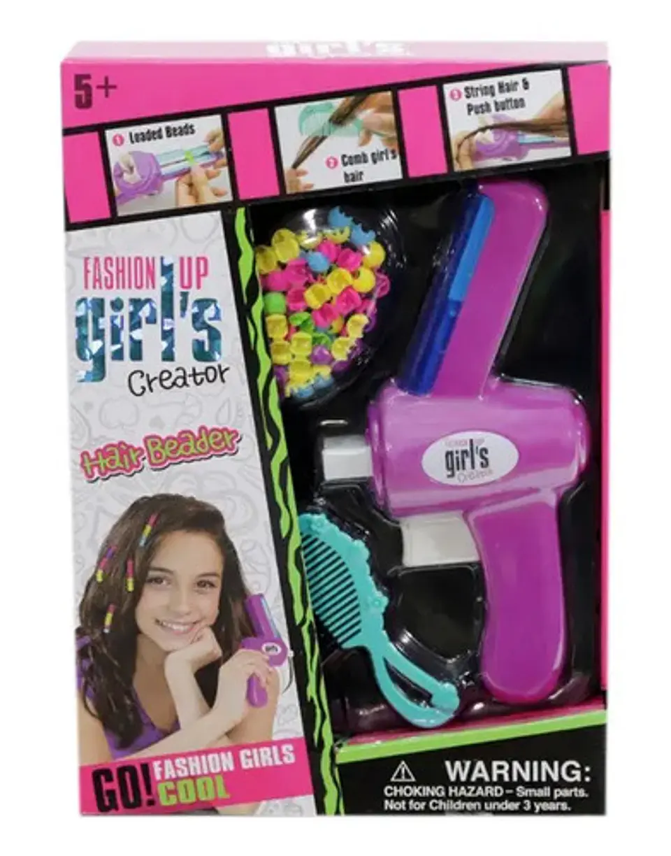 Kit Chaquiras Fashion Up Girls Mbk-268 Aplicador Peineta Para Peinar Cabello 3