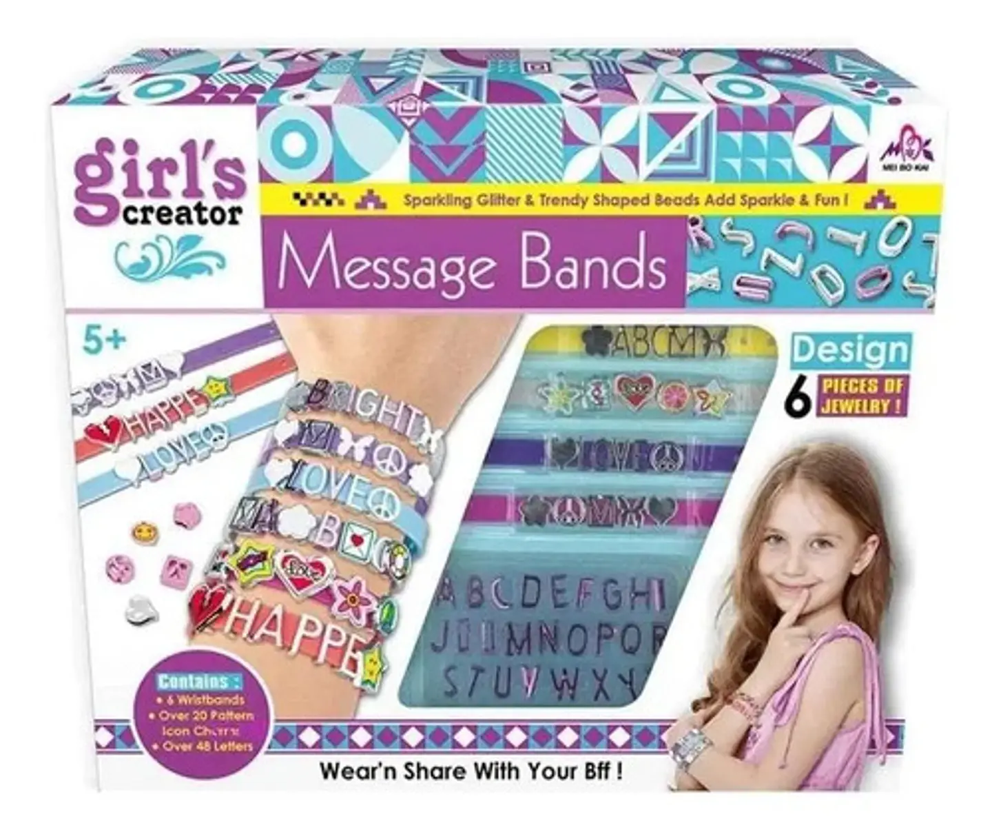 Manillas Pulseras Crear Menssage Bands Letras Dijes  1