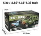 Carro Militar Juguete Tanqueta Lanza Disco Tazo - Miniatura 8