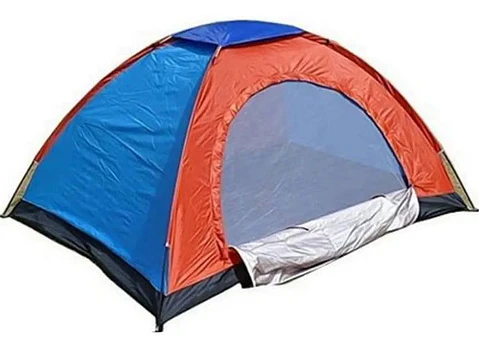 Carpa Automática Iglú Hyu 1 Persona Camping 200x100cm Impermeable Naranja