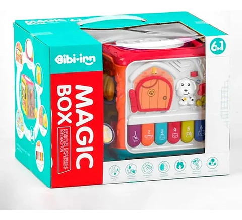 Cubo De Actividades 6 En 1 Luces Sonidos Juguete Aprendizaje Bebés