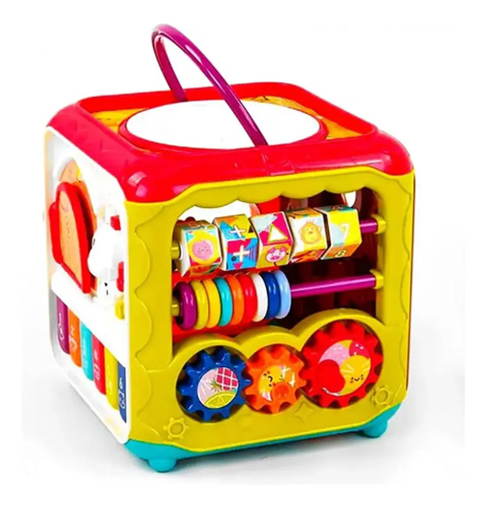 Cubo De Actividades 6 En 1 Luces Sonidos Juguete Aprendizaje Bebés 3