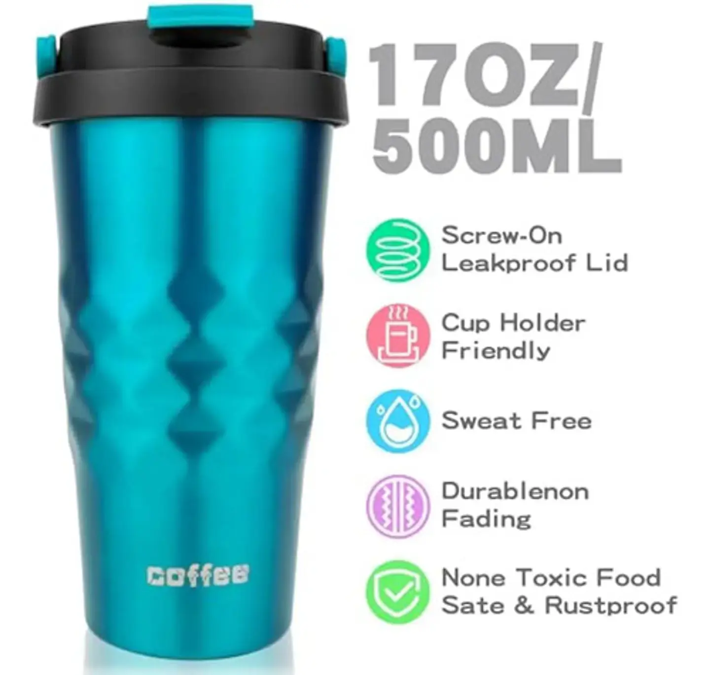 Termo Botella Vaso Café Te Bebida Acero Caliente Manija 13