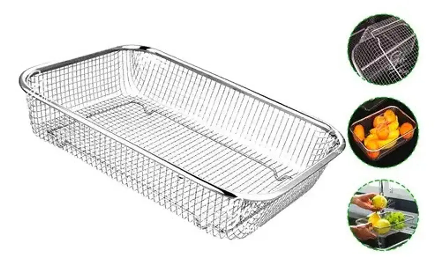 Colador Acero Inoxidable Go Design Para Vegetales Y Frutas 37.5cm Plateado 4