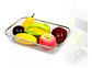 Colador Acero Inoxidable Go Design Para Vegetales Y Frutas 37.5cm Plateado - Miniatura 6