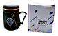 Taza Mugs Pocillo Ceramica Cafe Tapa Con Espejo Bebidas - Miniatura 5