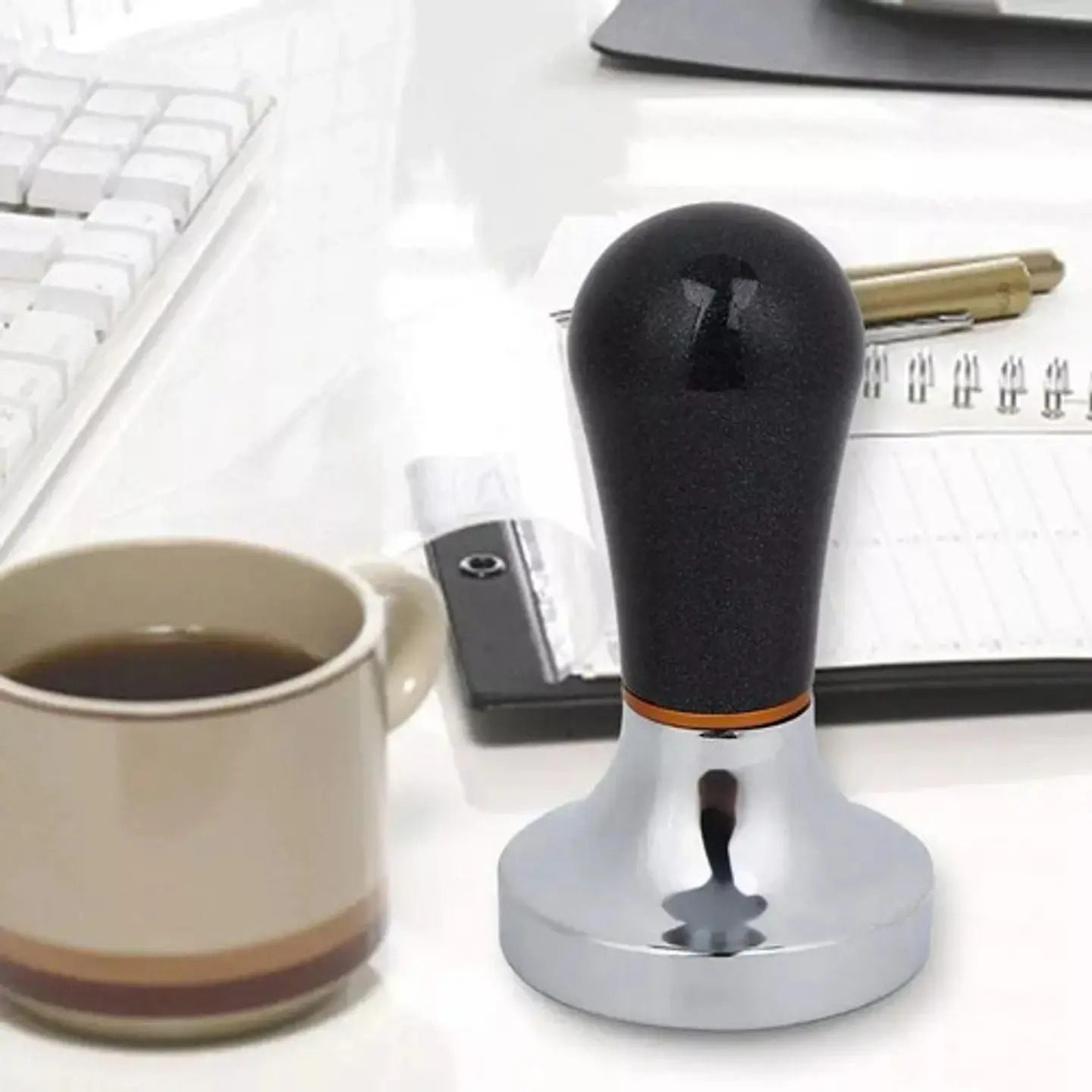 Tamper Calibrador Retorno 57mm Cafe Espresso Barista Capuchi 5